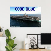 Poster Poste de pilotage (Bureau à domicile)