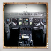 Poster Poste de pilotage Embraer 145 (Devant)
