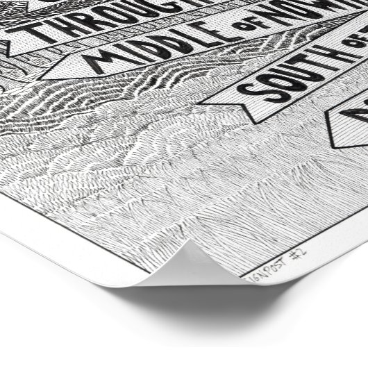 Poster Poste de signalisation #2 (Coin)