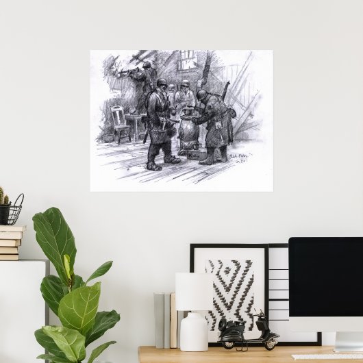 Poster Poste M.G. léger (Bureau à domicile)