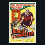 POSTER POSTE MONSTER ROBOT 3D<br><div class="desc">POSTER vintage Sci-Fi 3D ROBOT MONSTER</div>