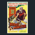 POSTER POSTE MONSTER ROBOT 3D<br><div class="desc">POSTER vintage Sci-Fi 3D ROBOT MONSTER</div>