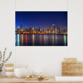 POSTER POSTE SKYLINE CHICAGO (Cuisine)