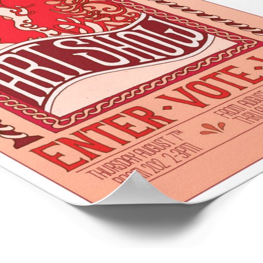 Poster - Poster Art Nouveau Talent (Coin)