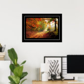 Poster Poster-Automne Scène Automne (Bureau à domicile)