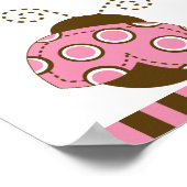 Poster Poster/bannière de la marque Ladybug rose et Brown (Coin)