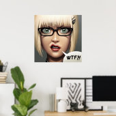 Poster POSTER/CANVAS PRINT · wtf?! (Bureau à domicile)