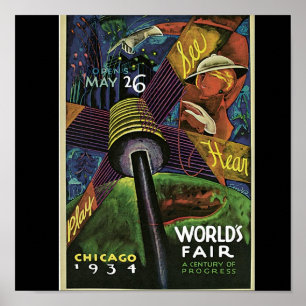 Poster Poster-Chicago World's Fair-1934