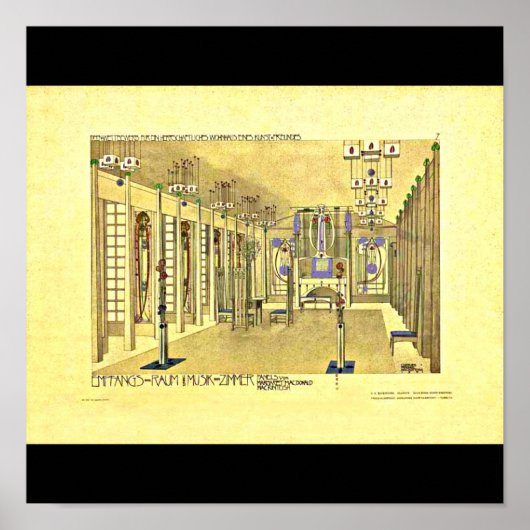 Poster Poster-Classic/Vintage-Charles Rennie Mackintosh 8 (Devant)