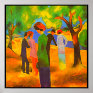 Poster Poster-classique/Vintage-août Macke 9