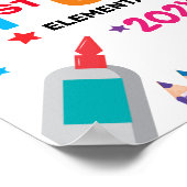 Poster Póster Colorido Primer Día Del Rótulo Escolar (Coin)