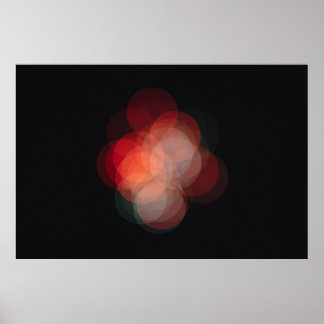 Poster Póster con fotografía efecto bokeh