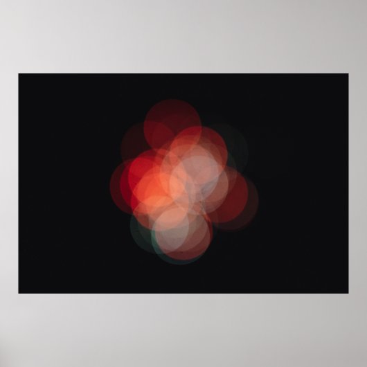 Poster Póster con fotografía efecto bokeh (Devant)