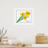 Poster Poster-Daffodiques (Cuisine)