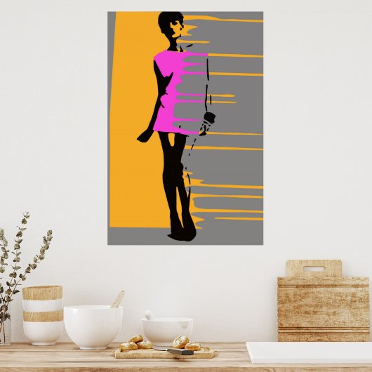 Poster 'Poster d'art de mode Graffiti' (Cuisine)