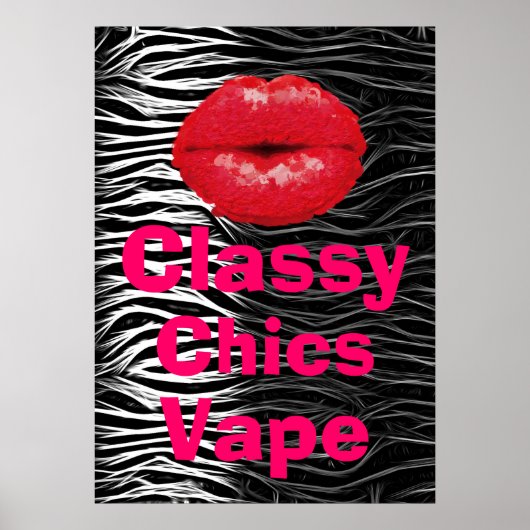 Poster poster de animal Classy Chics Vape Premium (Devant)