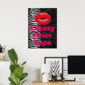 Poster poster de animal Classy Chics Vape Premium (Bureau à domicile)