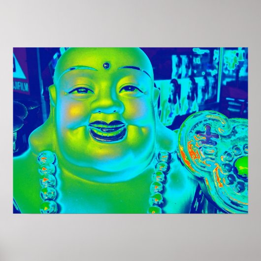 Poster "Poster de Bouddha chanceux" (Devant)