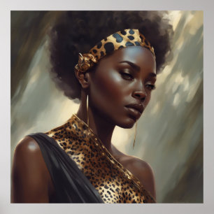 Poster *Poster de la dame léopard