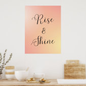 Poster "Poster de la relève et de la brillance - Citation (Cuisine)