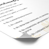 Poster Póster de los 10 mandamientos de la ley de Dios (Coin)