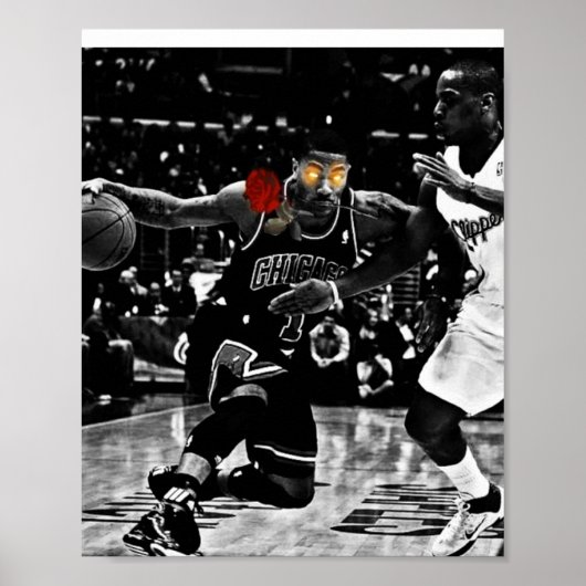 Poster Póster derrick rose (Devant)