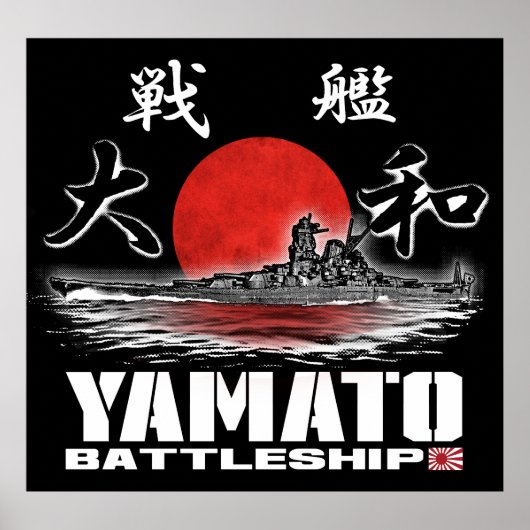 Poster Poster du Battleship Yamato (Devant)