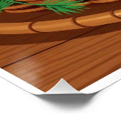 Poster "Poster du gâteau de riz Chuseok - Tteok Coréen (Coin)