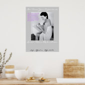 Poster Poster-Femme-Cheveux Laser Dans La Serviette (Cuisine)