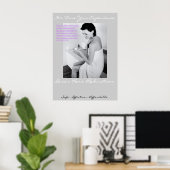 Poster Poster-Femme-Cheveux Laser Dans La Serviette (Bureau à domicile)