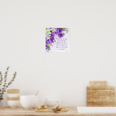 Poster Poster—Fleurs violettes-Vert-Jer 29:11 (Cuisine)