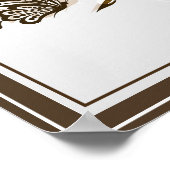 Poster Poster-Floral & Papillons (Coin)