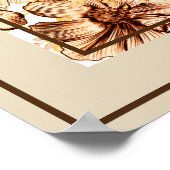 Poster Poster-Floral & Papillons (Coin)