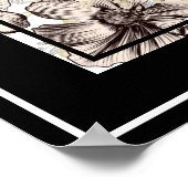 Poster Poster-Floral & Papillons (Coin)