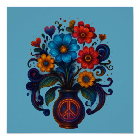 POSTER PÔSTER FLORES (Devant)