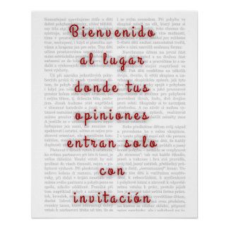 Poster Póster Frase Sarcástica con Tipografía Moderna 