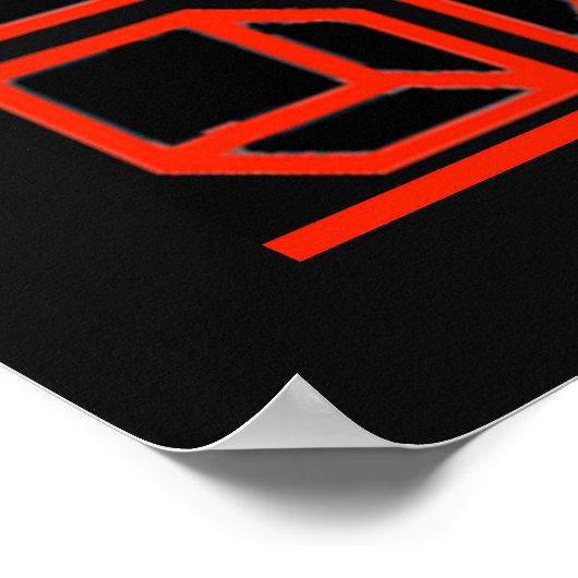 Poster 'Poster géométrique d'art opérationnel' (Coin)