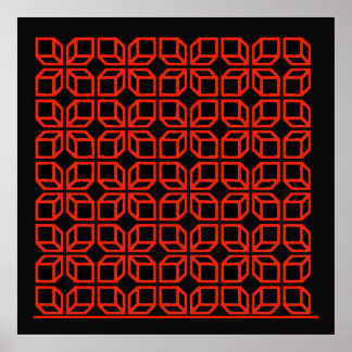 Poster 'Poster géométrique d'art opérationnel'