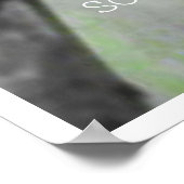 Poster Poster, Grand tournesol avec gouttes de pluie Insp (Coin)