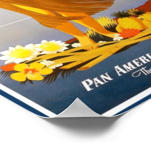 Poster Poster-Hawaii Annonce Vintage (Coin)