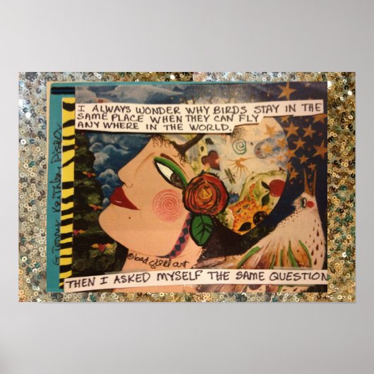 POSTER POSTER-I SE DEMANDE TOUJOURS POURQUOI LES OISEAUX (Devant)