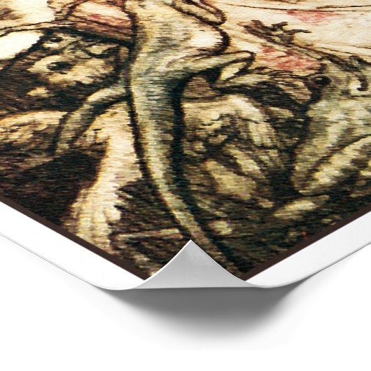 Poster Poster/Impression : Alice & Pack de Cartes (Coin)