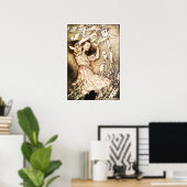 Poster Poster/Impression : Alice & Pack de Cartes (Bureau à domicile)