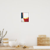 Poster Poster/impression : "Couleurs primaires avec chaîn (Cuisine)