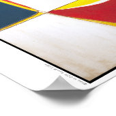 Poster Poster/impression : "Couleurs primaires avec chaîn (Coin)