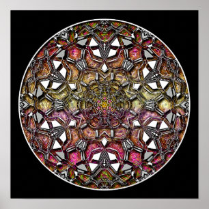 Poster Poster/Impression : Cristal métallique Kaleidoscop
