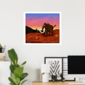 Poster Poster/Impression de mammouth laineux (Bureau à domicile)