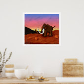 Poster Poster/Impression de mammouth laineux (Cuisine)