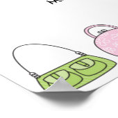 Poster Poster/impression d'une ligne de sacs à main (Coin)