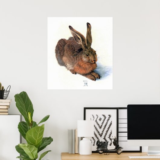 Poster Poster/Impression : Le lapin (Bureau à domicile)